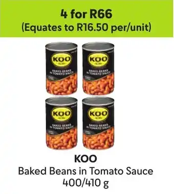 Makro KOO Baked Beans in Tomato Sauce offer