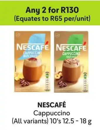 Makro NESCAFÉ Cappuccino offer