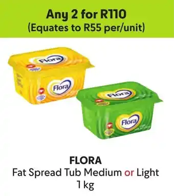 Makro FLORA Fat Spread Tub Medium or Light offer