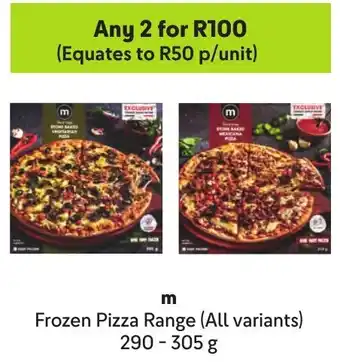 Makro m Frozen Pizza Range offer