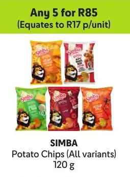Makro SIMBA Potato Chips offer