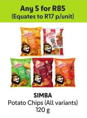 Makro SIMBA Potato Chips offer