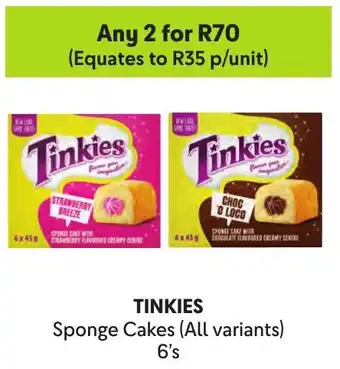 Makro TINKIES Sponge Cakes offer
