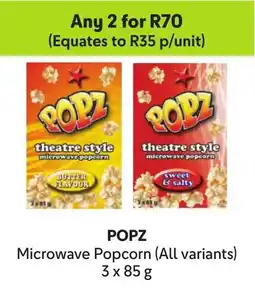 Makro POPZ Microwave Popcorn offer