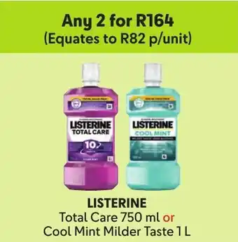 Makro LISTERINE Total Care or Cool Mint Milder Taste offer