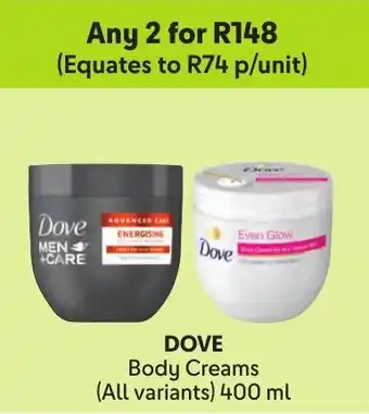 Makro DOVE Body Creams offer