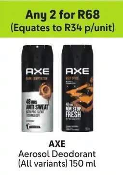 Makro AXE Aerosol Deodorant offer