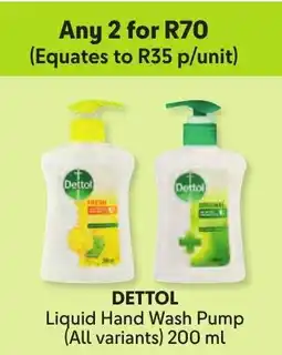 Makro DETTOL Liquid Hand Wash Pump offer