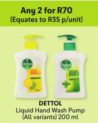 Makro DETTOL Liquid Hand Wash Pump offer