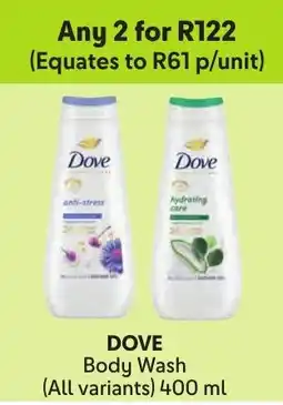 Makro DOVE Body Wash offer