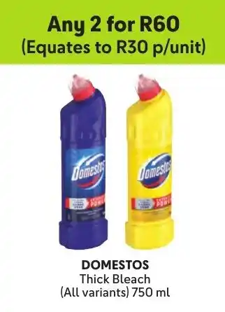 Makro DOMESTOS Thick Bleach offer