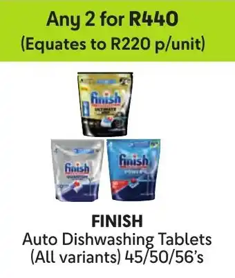 Makro FINISH Auto Dishwashing Tablets offer