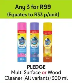 Makro PLEDGE Multi Surface or Wood Cleaner offer