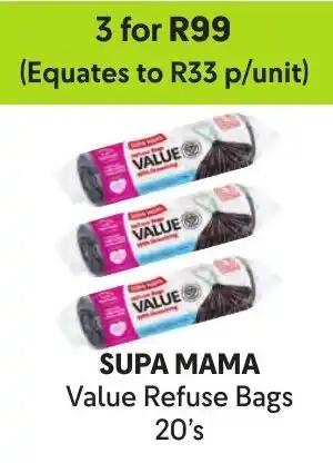 Makro SUPA MAMA Value Refuse Bags offer