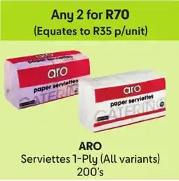 Makro ARO Serviettes 1-Ply offer