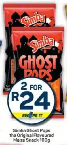 Pick n Pay Simba Ghost Pops the Original Flavoured Maize Snack offer