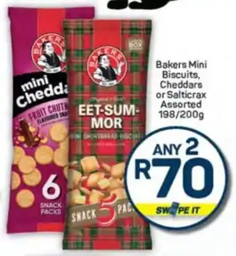 Bakers Mini Biscuits, Cheddars or Salticrax Assorted