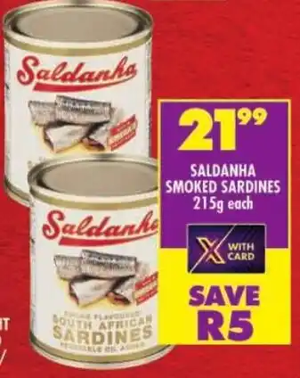 Shoprite Saldanha smoked sardines offer