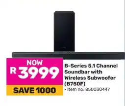 Game B-Series 5.1 Channel Soundbar with Wireless Subwoofer (B750F) offer