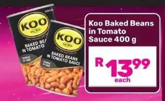 Game Koo Baked Beans in Tomato Sauce 400 g offer