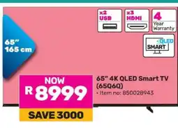 Game 65 4K QLED Smart TV (65Q6Q) offer
