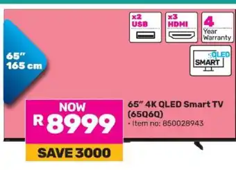 Game 65 4K QLED Smart TV (65Q6Q) offer