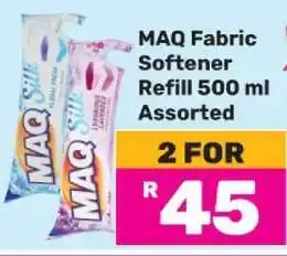 Game MAQ Fabric Softener Refill 500 ml Assorted offer