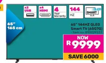 Game 65 144HZ QLED Smart TV (65Q7Q) offer