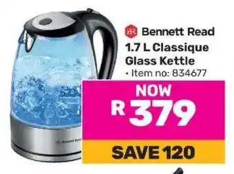 Game Bennett Read 1.7 L Classique Glass Kettle offer
