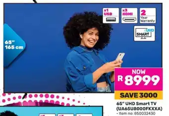 Game 65 UHD Smart TV (UA65U8000FKXXA) offer