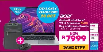 Game Acer Aspire 3 Intel Core i5 Processor PLUS Bag and Mouse Bundle offer