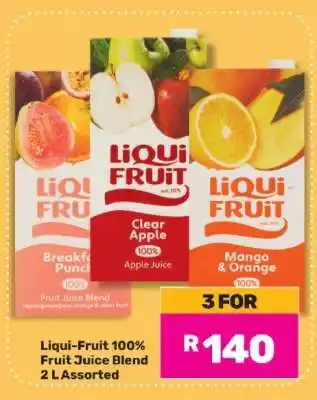 Game Liqui Fruit 100% Fruit Juice Blend 2 L Assorted offer