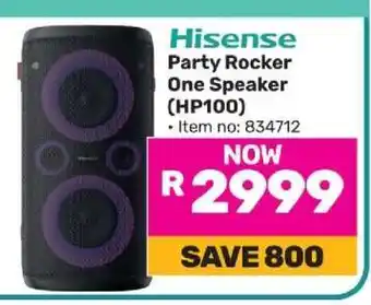 Game Hisense Party Rocker One Speaker HP100 offer