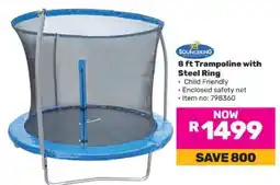 Game 8 ft Trampoline with Steel Ring offer