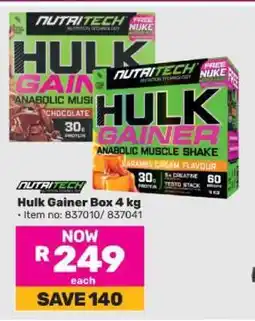 Game Hulk Gainer Box 4 kg offer