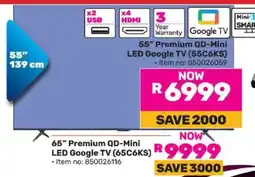 Game 55” Premium QD-Mini LED Google TV (55C6KS) offer