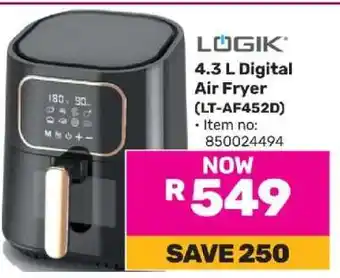 Game LÖGIK 4.3 L Digital Air Fryer (LT-AF452D) offer