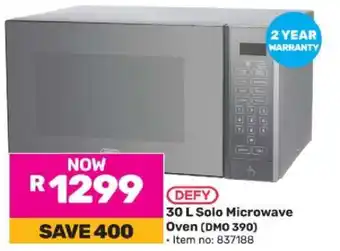 Game DEFY 30 L Solo Microwave Oven (DMO 390) offer