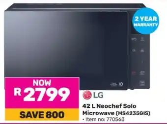 Game LG 42 L Neochef Solo Microwave (MS4235GIS) offer