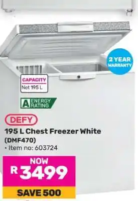Game 195 L Chest Freezer White (DMF470) offer