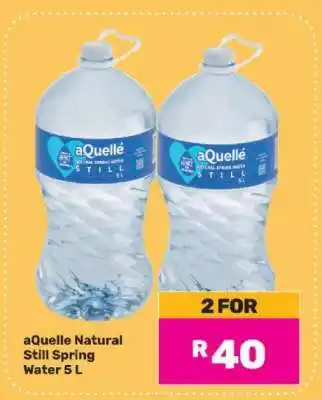 Game aQuellé Natural Still Spring Water 5 L offer