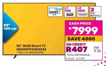Game 55” QLED Smart TV (QA55Q7FAAKXXA) offer