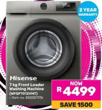 Game Hisense 7 kg Front Loader Washing Machine offer
