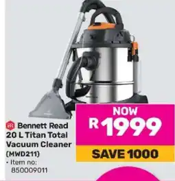 Game Bennett Read 20 L Titan Total Vacuum Cleaner (MWD211) offer