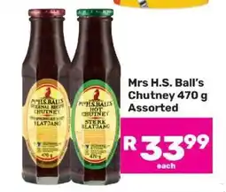 Game Mrs H.S. Ball’s Chutney 470 g Assorted offer