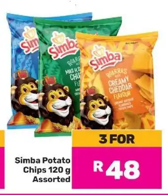 Game Simba Potato Chips 120 g Assorted offer