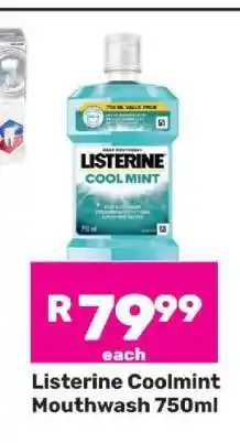Game Listerine Coolmint Mouthwash 750ml offer