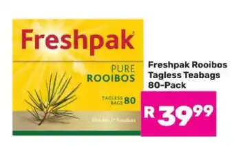 Game Freshpak Rooibos Tagless Teabags 80-Pack offer