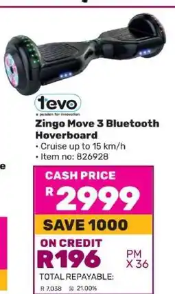 Game Zingo Move 3 Bluetooth Hoverboard offer