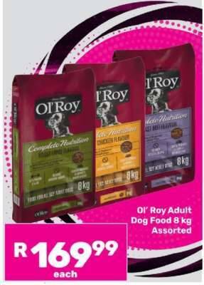 Dog food specials at Game – Nov 2025